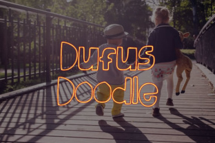 Dufus Doodle: A Playful Typeface for Creative Projects